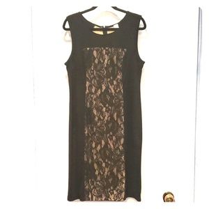 Lace Accent Shift Dress